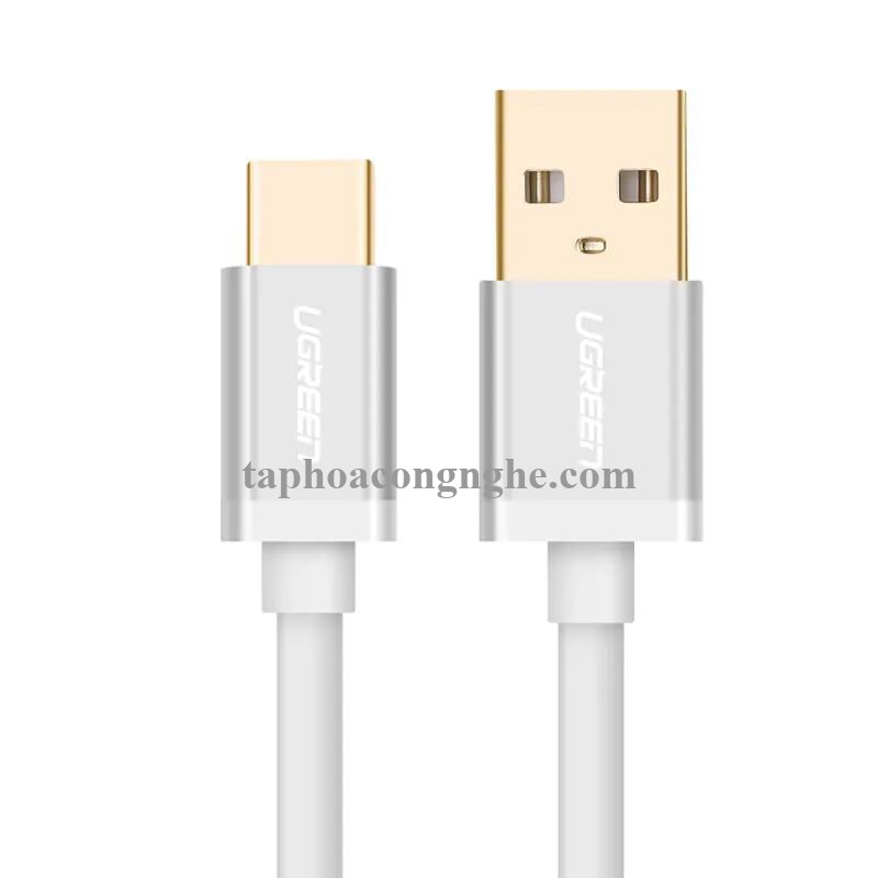 Ugreen 30465 0.5M màu TRắng Cáp USB TypeC sang USB 3.0 cao cấp US187 30030465